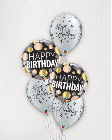 Big Balloon Bouquet Silver wishes