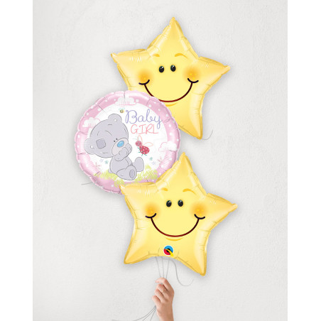 Balloon Bouquet Baby Girl's Stars