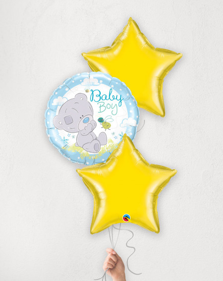 Balloon Bouquet Baby Boy Yellow