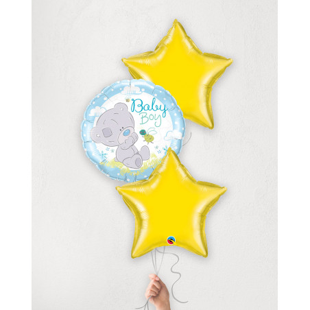 Balloon Bouquet Baby Boy Yellow