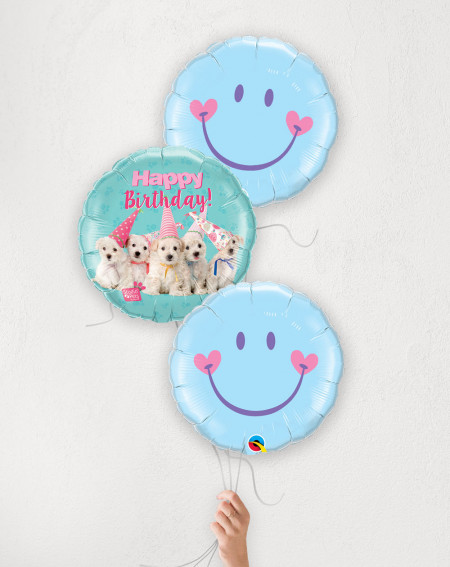 Balloon Bouquet Puppies and smiles
