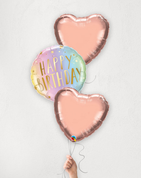 Balloon Bouquet Rose Gold Wishes