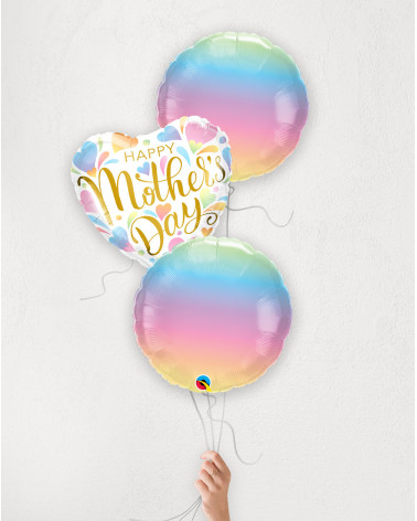 Balloon Bouquet Mother Ombre with helium in a box
