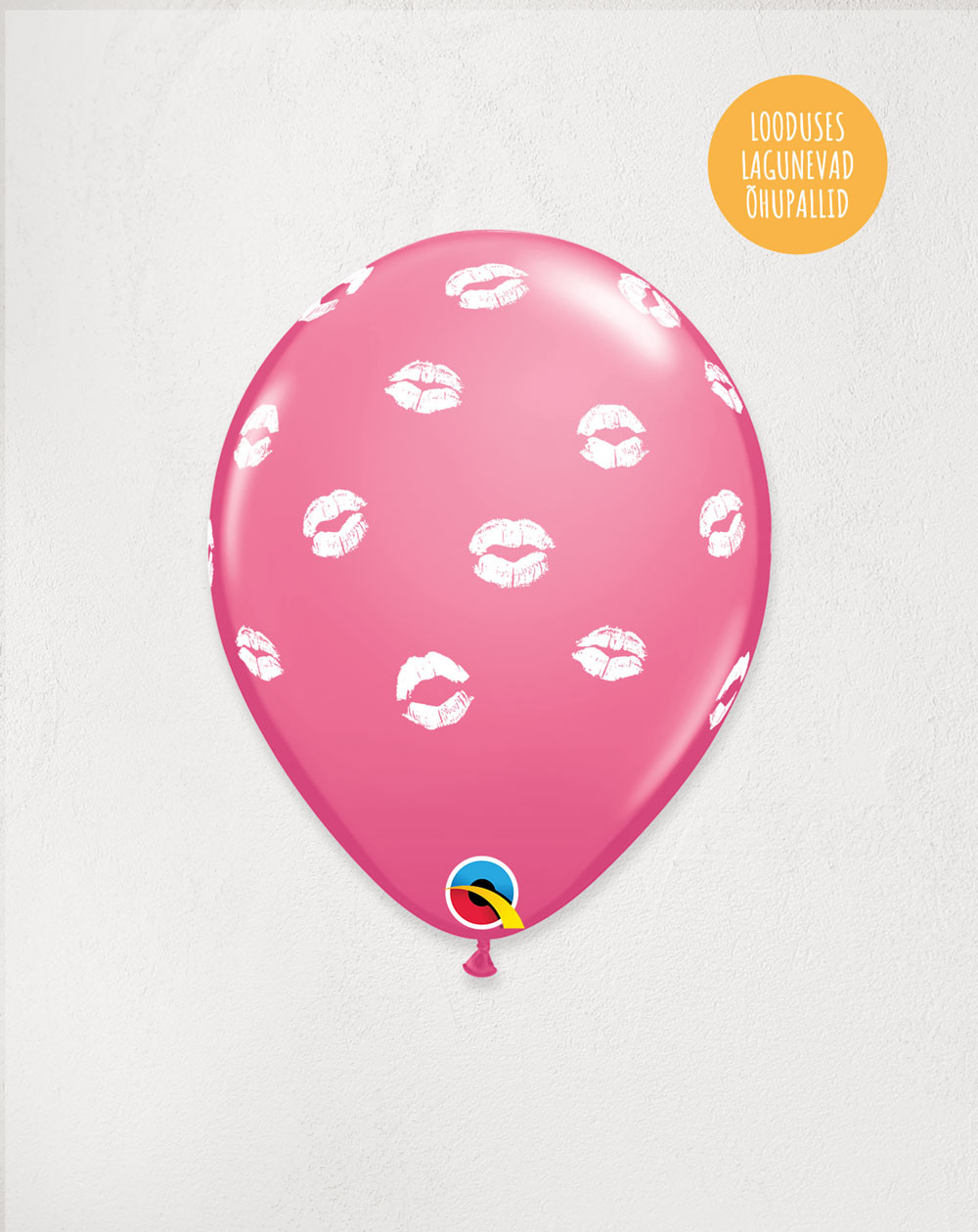 Latex Balloon Pink kisses - Valentine's Day - Agapics