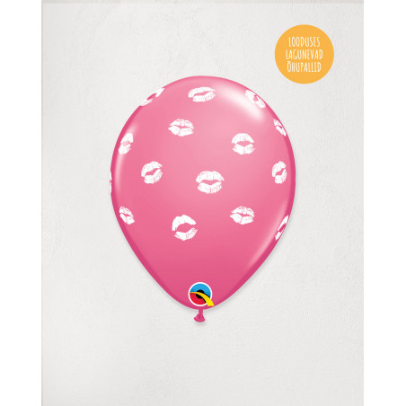 Latex Balloon Pink kisses - Valentine's Day - Agapics