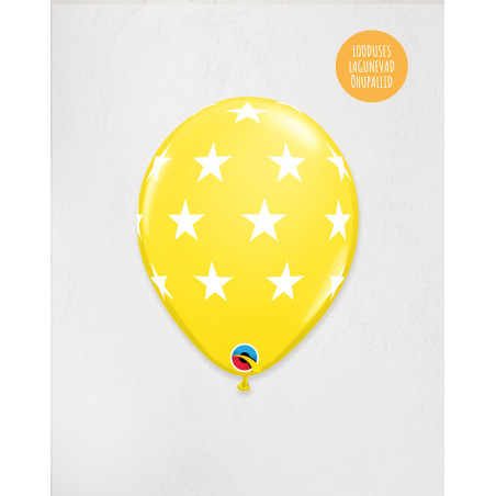 Latex Balloon Yellow stars