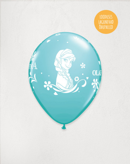 Latex Helium Turqoise Frozen - Agapics