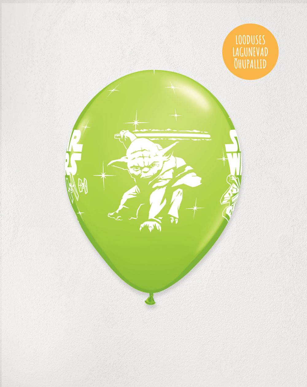 Latex Balloon Lime Star Wars - Agapics