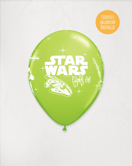 Latex Balloon Lime Star Wars - Agapics