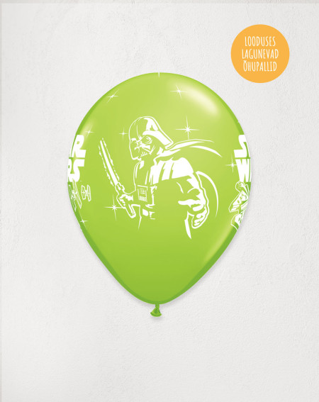 Latex Balloon Lime Star Wars - Agapics