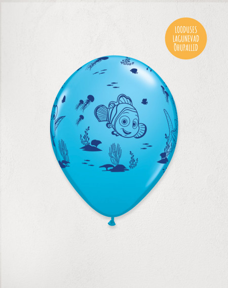 Latex Balloon Blue Dory - Agapics