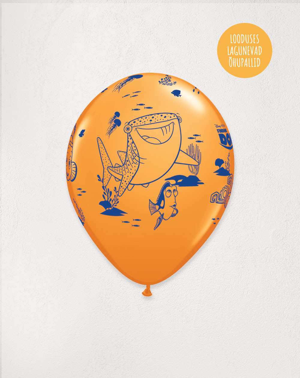 Latex Balloon Orange Dory - Agapics