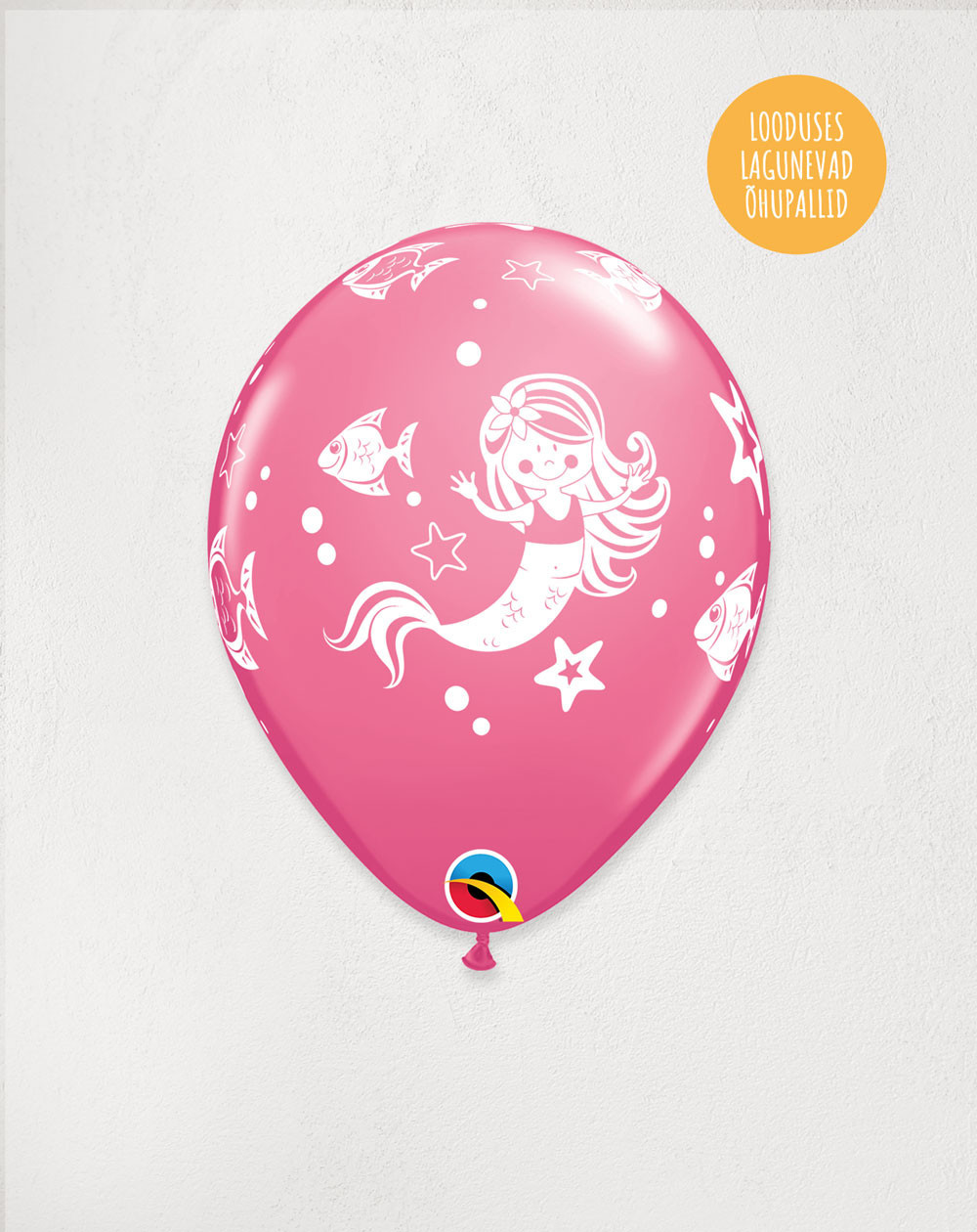 Latex Balloon Pink mermaid - Agapics