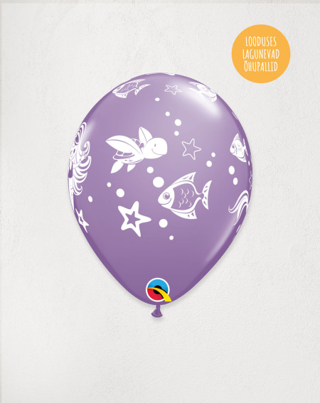 Latex Balloon Purple mermaid - Agapics