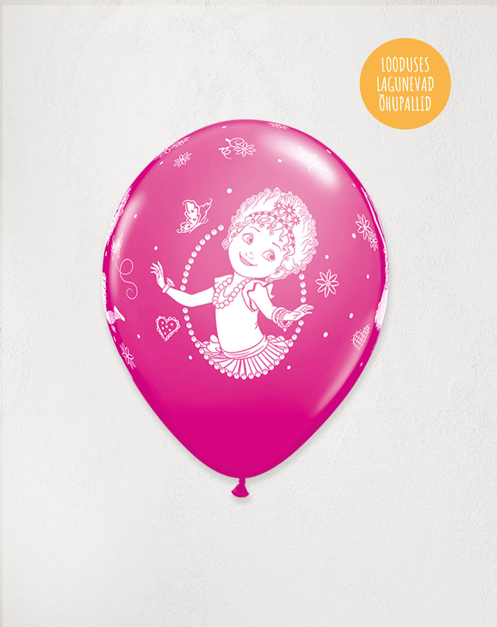 Latex Balloon Pink Fancy Nancy - Agapics