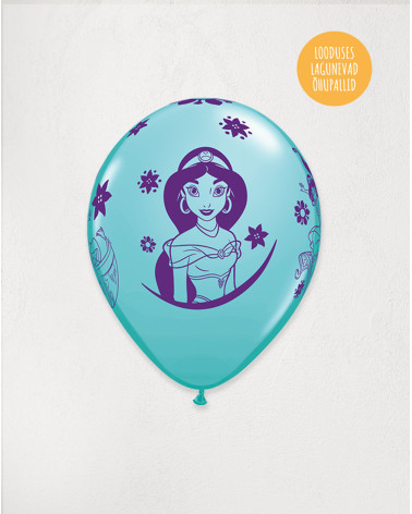 Latex Balloon Turqoise Princess Jasmine - Agapics