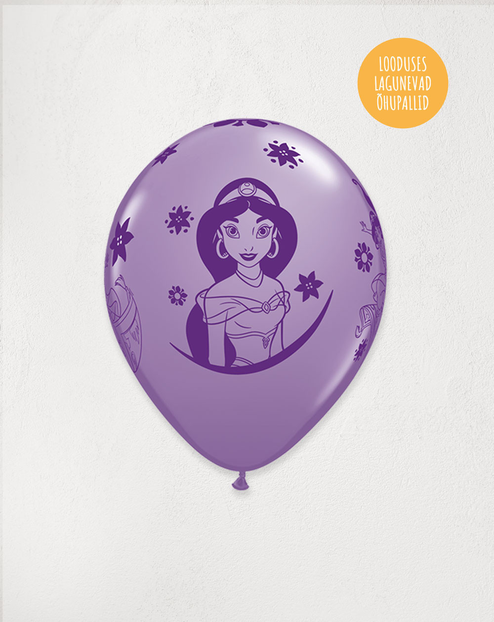 Latex Balloon Purple Princess Jasmine - Agapics