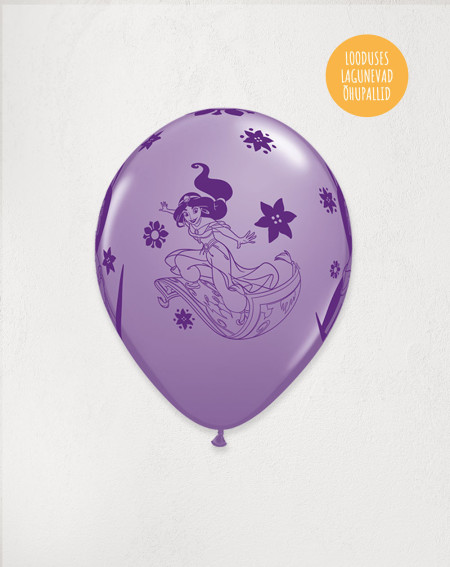 Latex Balloon Purple Princess Jasmine - Agapics