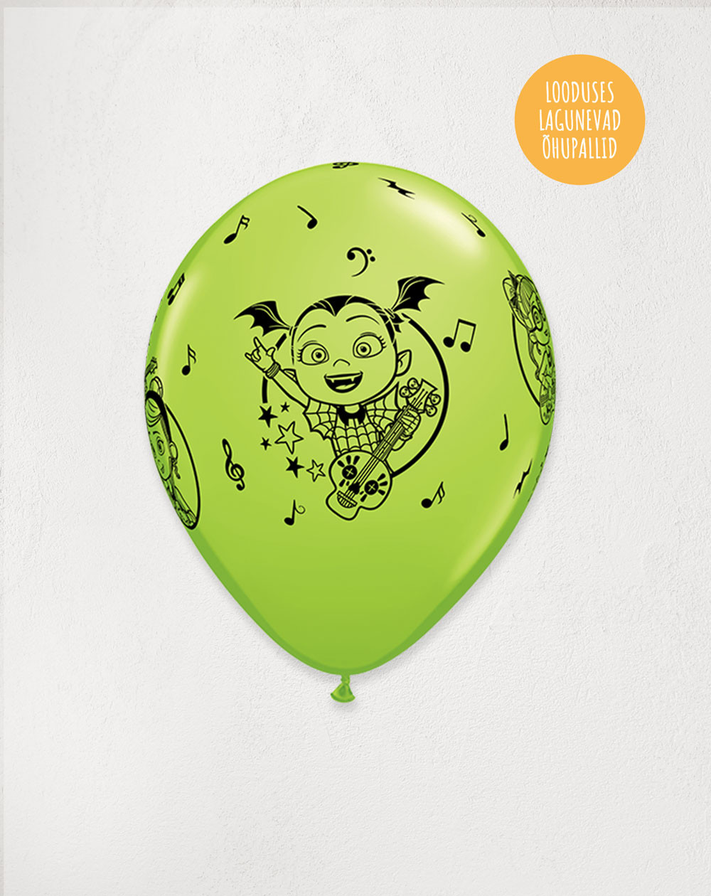 Latex Balloon Lime Vampirina - Agapics