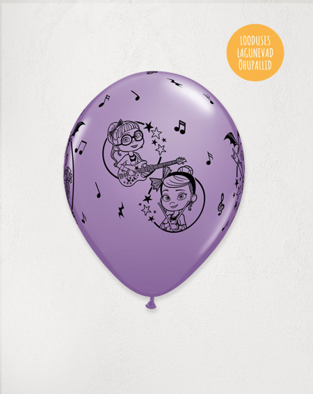 Latex Balloon Purple Vampirina - Agapics