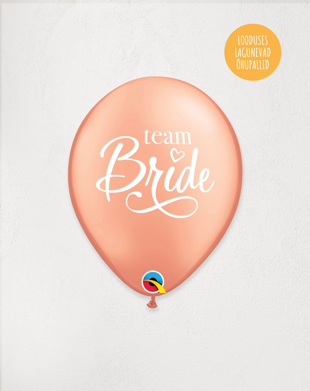 Latex Balloon Team Bride - Helium balloons for wedding - Agapics