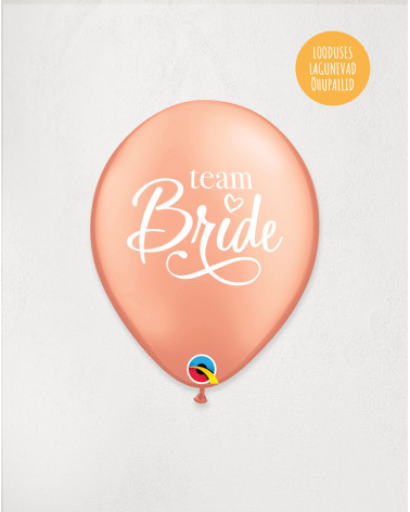 Latex Balloon Team Bride - Helium balloons for wedding - Agapics