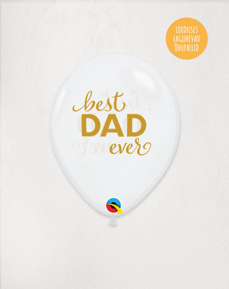 Latex Balloon Best Dad - Agapics