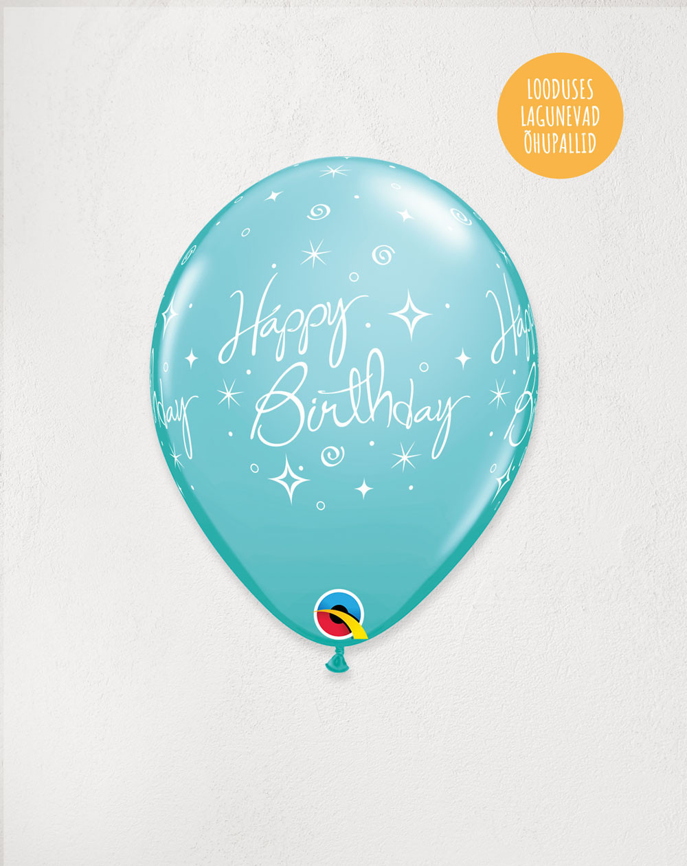 Latex Balloon Turqoise Birthday - Birthday celebration - Agapics