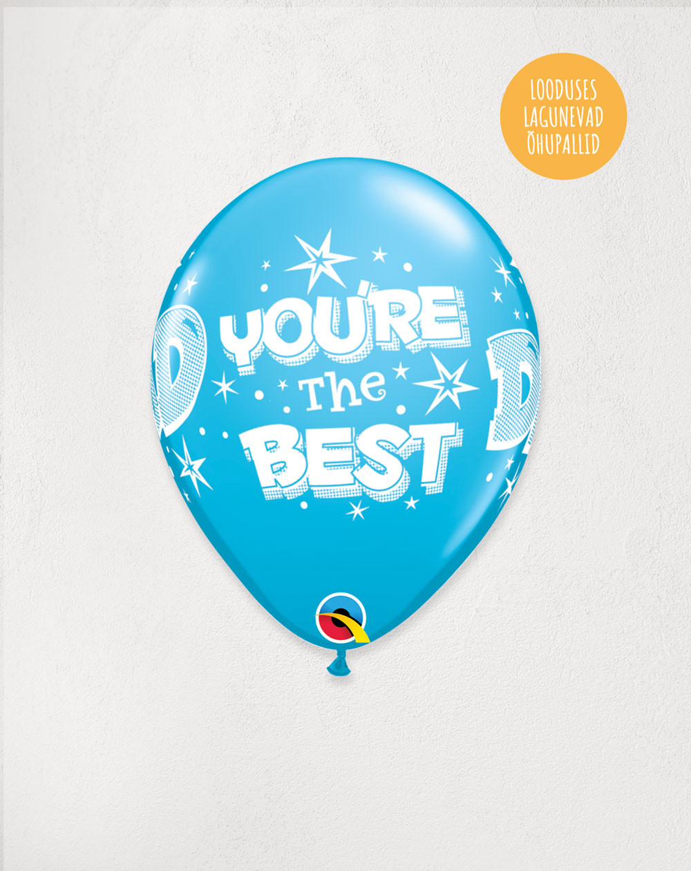 Latex Balloon Light Blue Dad - Agapics