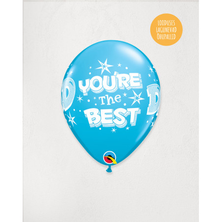 Latex Balloon Light Blue Dad - Agapics