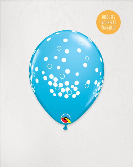 Latex Balloon Blue Dots - Agapics