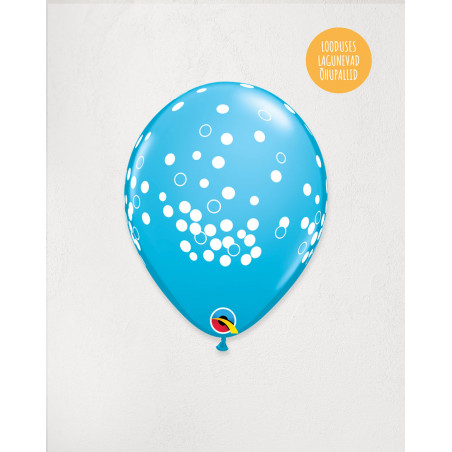 Latex Balloon Blue Dots - Agapics