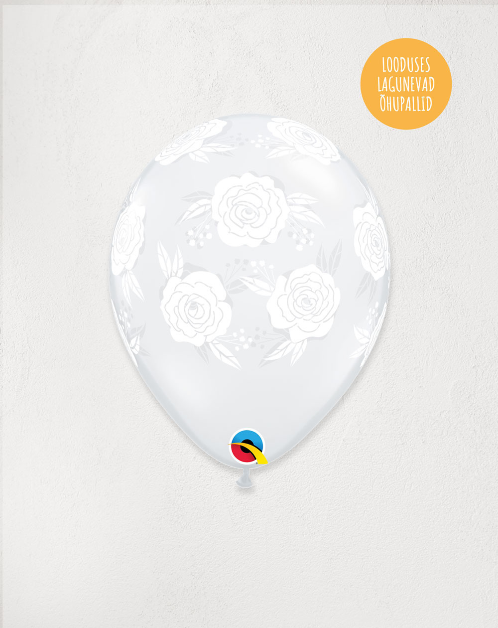 Latex Balloon Transparent Roses - Agapics