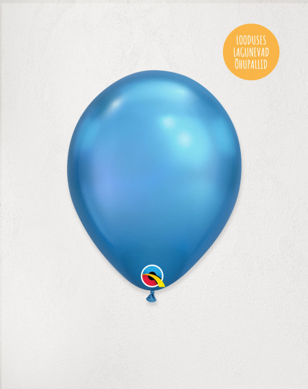 Latex Balloon Blue metallic - Agapics