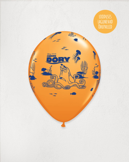 Balloons 6pc Dory in a pack - Earth-friendly balloons - Agapics