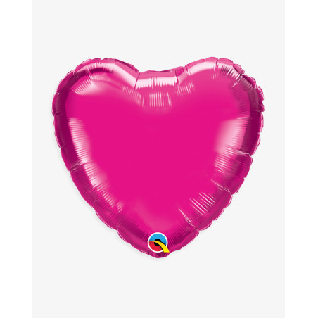 Foil Balloon Rasberry heart - Agapics