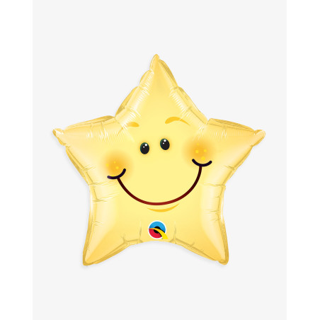 Foil Balloon Yellow star - Agapics