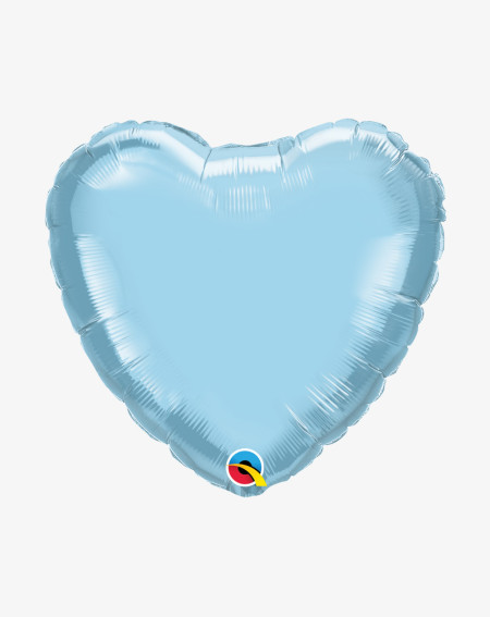 Foil Balloon Blue heart - Helium balloons - Agapics