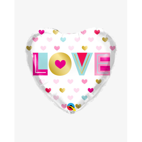 Foil Balloon Love Hearts - Agapics