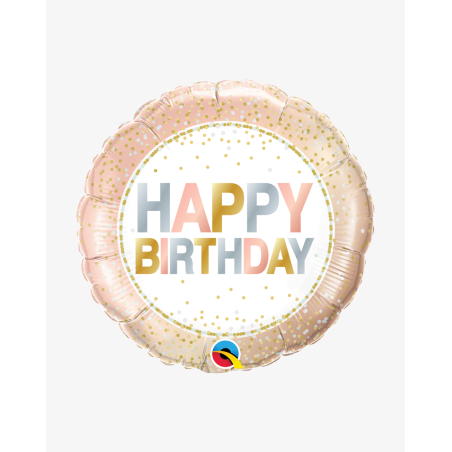 Foil Balloon Happy Birthday - Courier delivery - Agapics