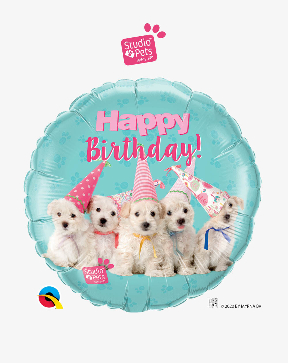 Foil Balloon Puppies - Birthday helium balloons - Agapics