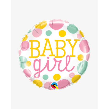 Foil Balloon Baby Girl - Baby party supplies - Agapics