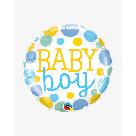 Foil Balloon Baby Boy - Baby party supplies - Agapics