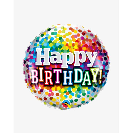 Foil Balloon Birthday Dots - Agapics