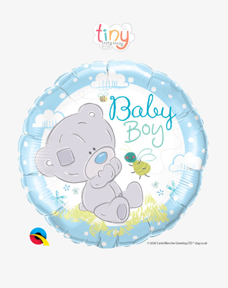 Foil Balloon Baby Boy Teddy - Gender reveal - Agapics