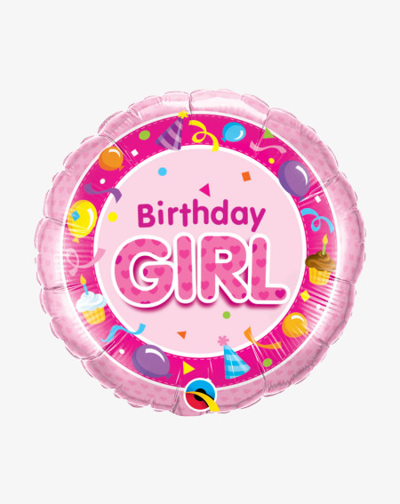 Foil Balloon Birthday Girl - Agapics