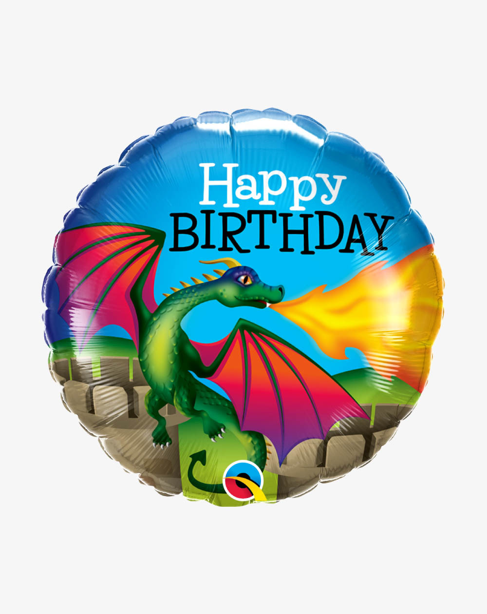 Foil Balloon Dragon birthday - Agapics