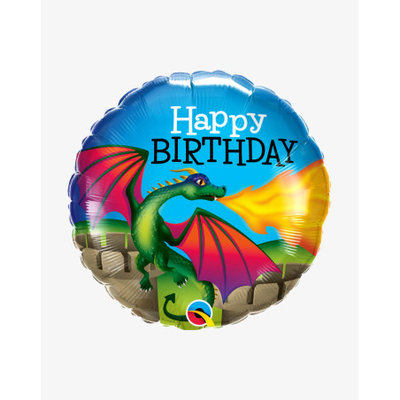 Foil Balloon Dragon birthday - Agapics