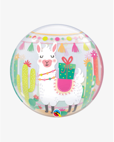 Bubble Balloon Llama birthday - Agapics